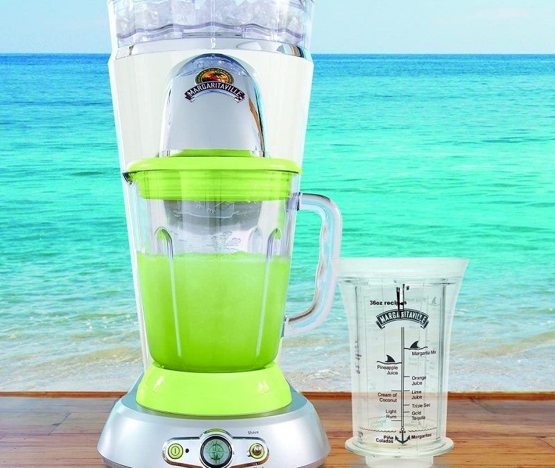 Margaritaville DM1000 Frozen Concoction Maker, a blender type processor that will help you create your frozen drinks in a consistent fashion. Weighing at 16 pounds, this blender is capable of mixing properly proportioned drinks in a few simple steps. With a brand name as catchy as Margaritaville, it gives you an idea of what their products are all about. For sure, you are visualizing a machine that can whip you up perfectly made drinks with style.