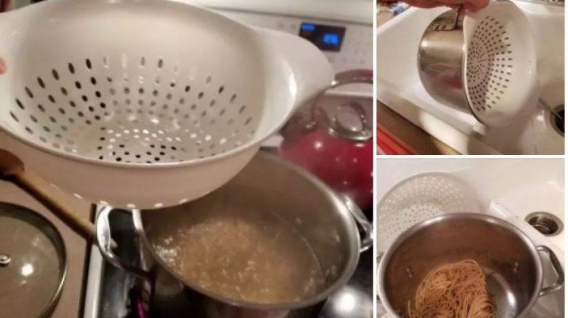 How to use pasta pot with strainer?