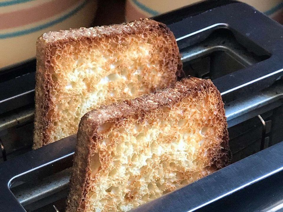 How to Toast buttered bread in a toaster