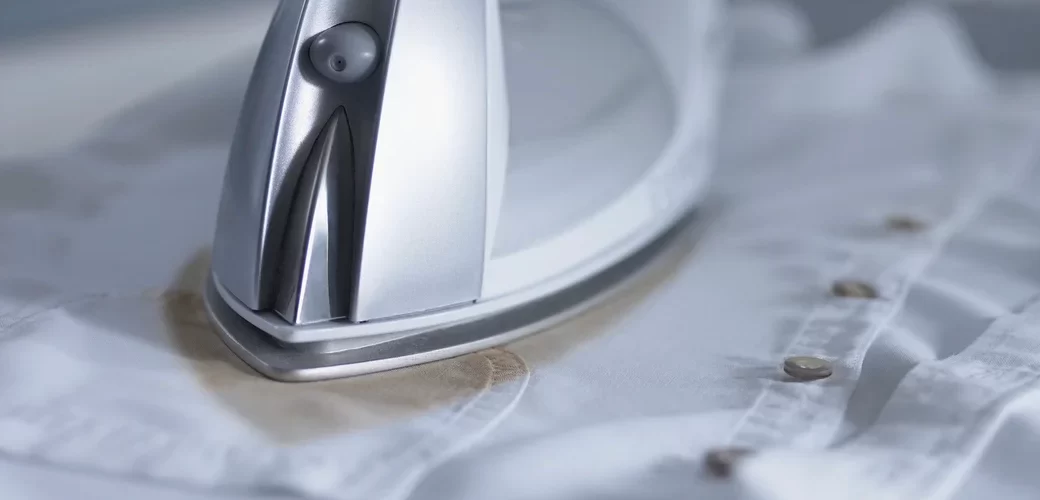 How to clean iron burn from clothes