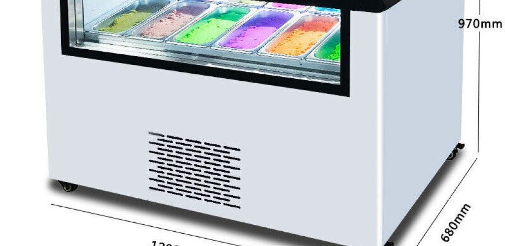 6 pans direct cooling gelato display showcase manual