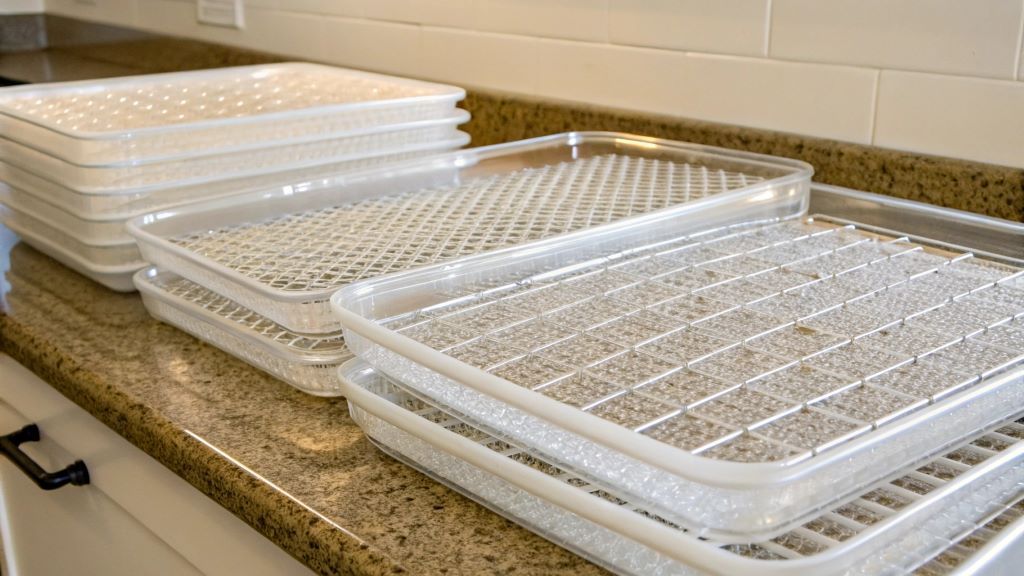 Sparkling clean dehydrator trays tips safe