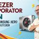 What does an evaporator fan do in a freezer