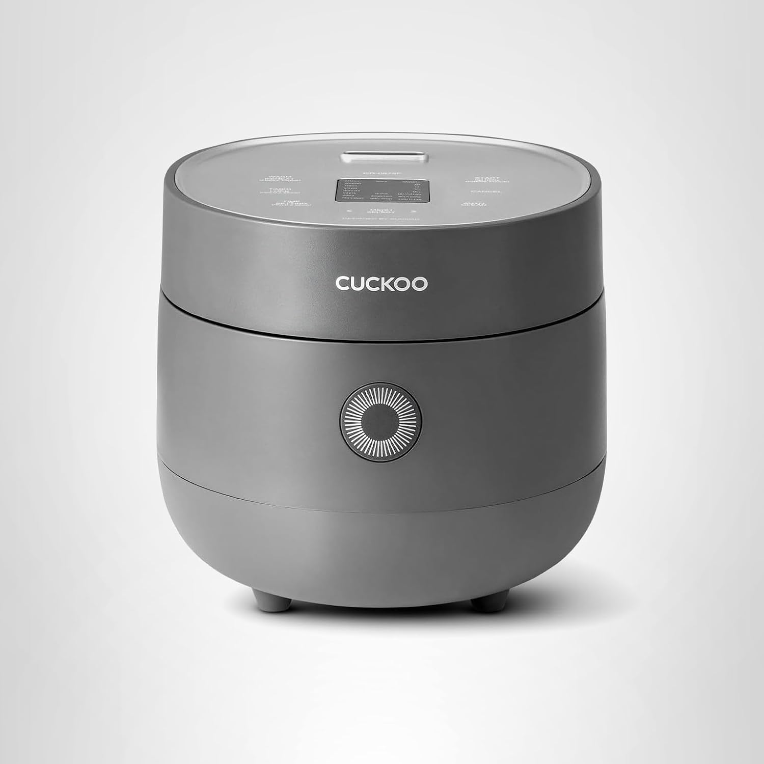 CUCKOO Rice Cooker 6 Cup Uncooked / 12 Cup Cooked, Modern Fuzzy Logic Rice Cooker Small with Delay Timer & Keep Warm Setting, Versatile Food Steamer for Cooking, Non-Stick Inner Pot, Gray (CR-0675FG)