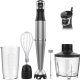 1100W Turelar 5-in-1 immersion hand blender set with multiple attachments for blending, whisking, chopping, and mixing