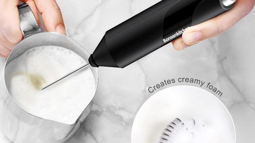 Bonsenkitchen Handheld Milk Frother Powerful Battery Operated Mixer Review