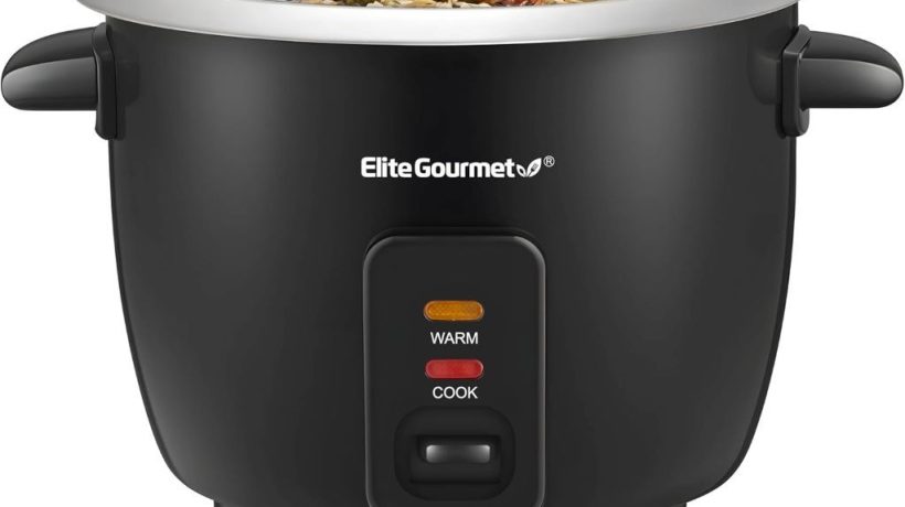 Elite Gourmet ERC003B Rice Cooker: Versatile 6-Cup Cooker with Keep-Warm