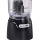 Compact black Hamilton Beach 3-cup chopper for dicing, mincing, and pureeing