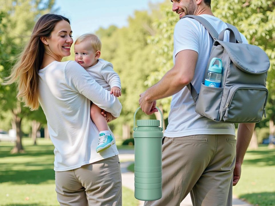 IHOLYLIVE 22oz Portable Breast Milk Cooler bottle designed for outdoor travel