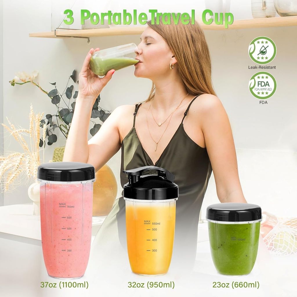 Powerful Nahida blender for smoothies, ice crushing, and kitchen use
