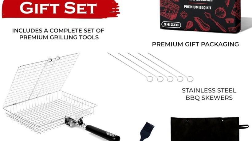 SHIZZO Portable Stainless Steel Grill Basket Set: BBQ And Camping Reviews