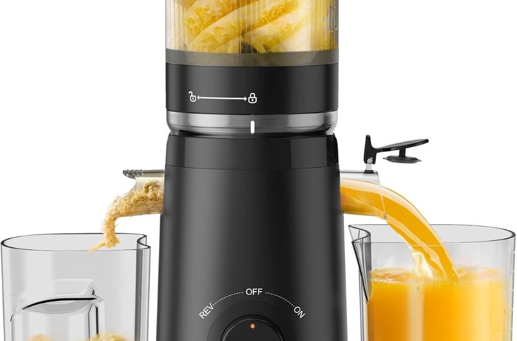 TUUMIIST Cold Press Juicer with extra-large feed chute for whole fruits and vegetables