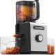 TUUMIIST Cold Press Juicer with large chute extracting fresh fruit and vegetable juice.