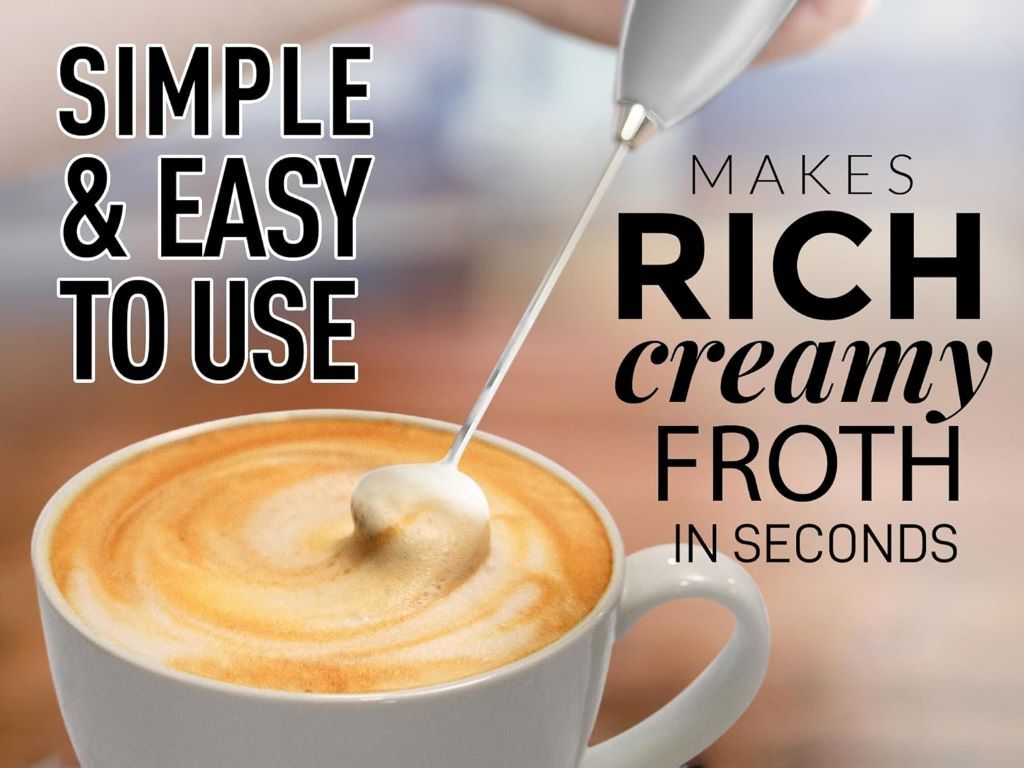 Zulay milk foamer and coffee blender designed for creamy froth at home