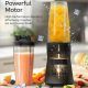 iCucina 500W personal smoothie blender with two portable 28oz cups on a kitchen counter
