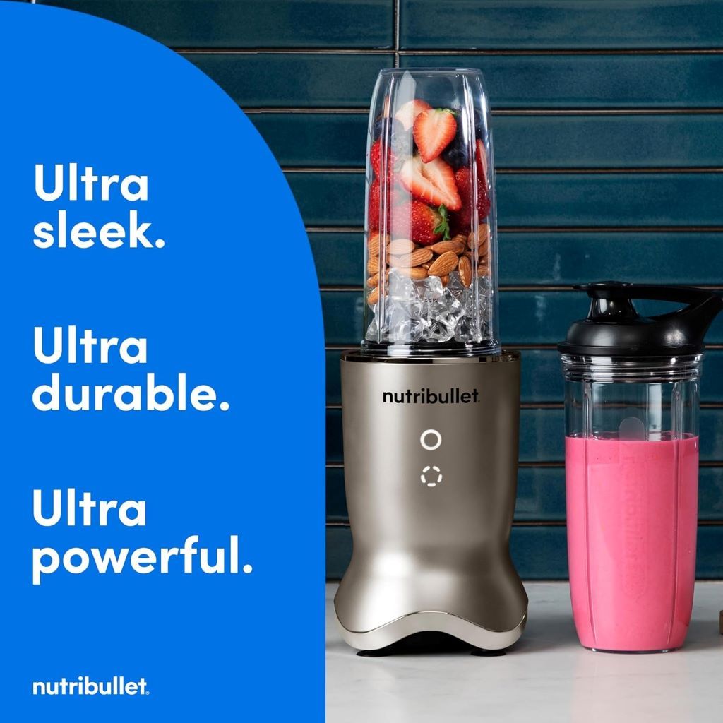 Stainless steel NutriBullet NB50500SS personal blender for smoothies and shakes