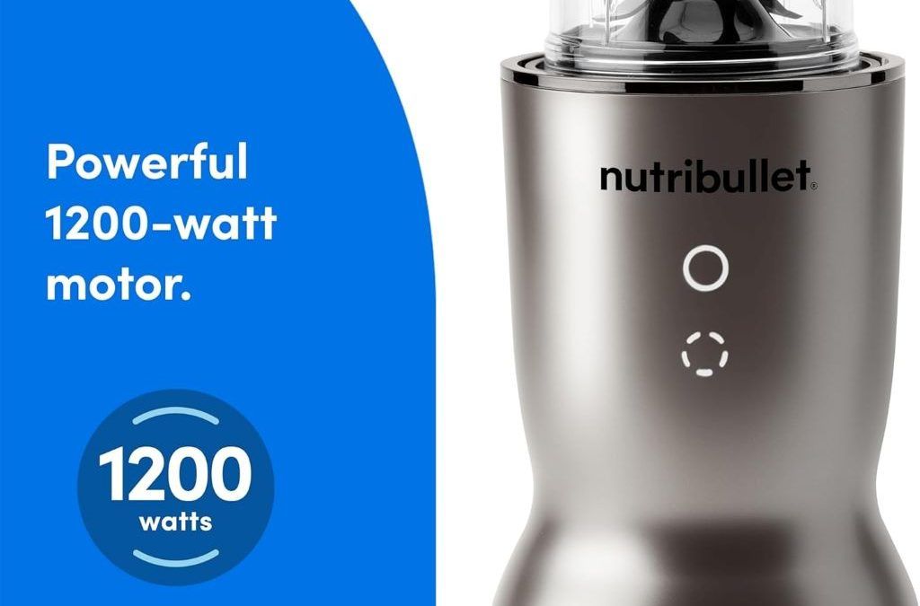 NutriBullet Ultra 32oz Personal Blender in stainless steel with sleek design