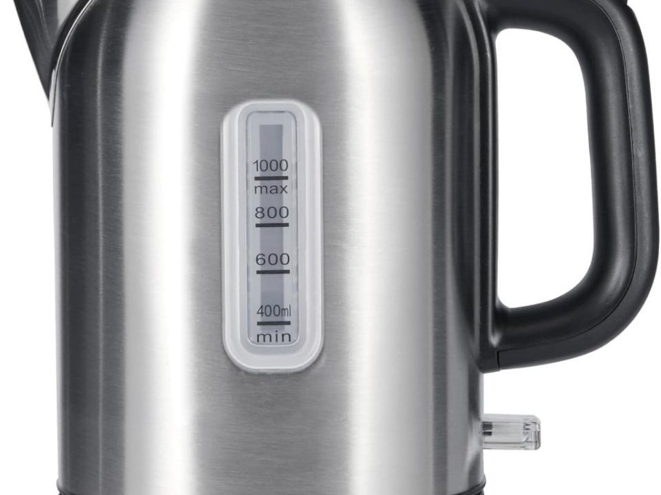 Amazon Basics stainless steel tea kettle and water boiler, 1500W, BPA-free