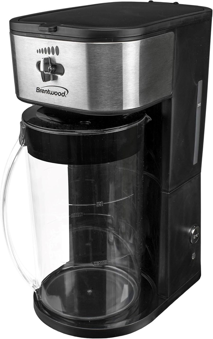 Brentwood KT-2150BK iced tea and coffee maker set with sleek black design