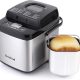 Briskind 19-in-1 compact bread maker with multiple baking functions and carrying handle.