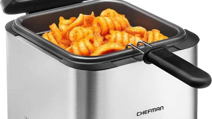 Chefman Fry Guy: Compact 1.6-Quart Deep Fryer with Adjustable Temp And Easy-View Window