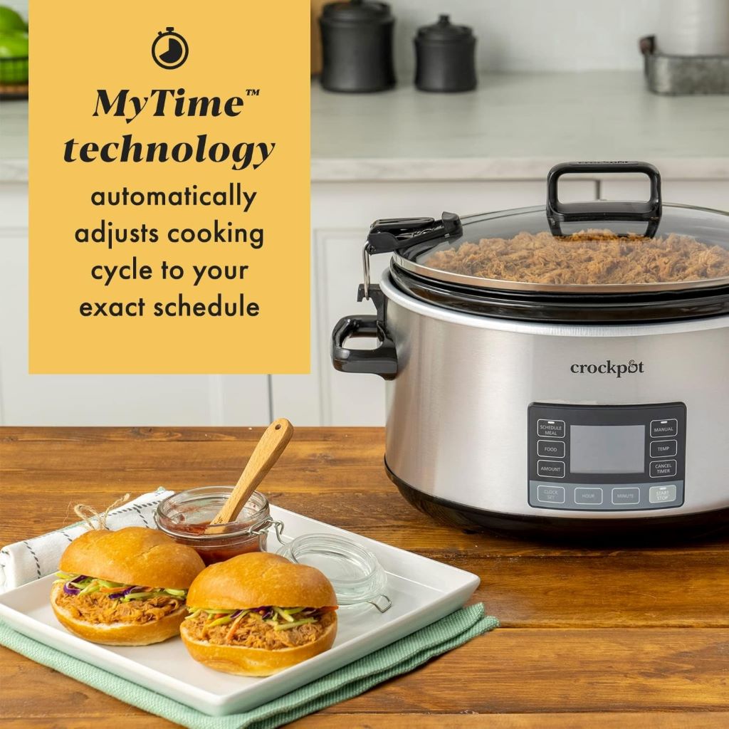 Portable 7-quart Crock-Pot slow cooker ideal for family meals and gatherings
