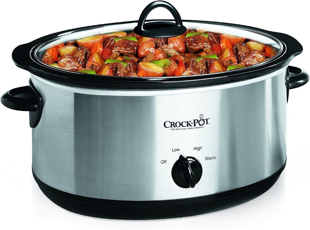 Family-sized Crock-Pot slow cooker ideal for hearty dishes and gatherings