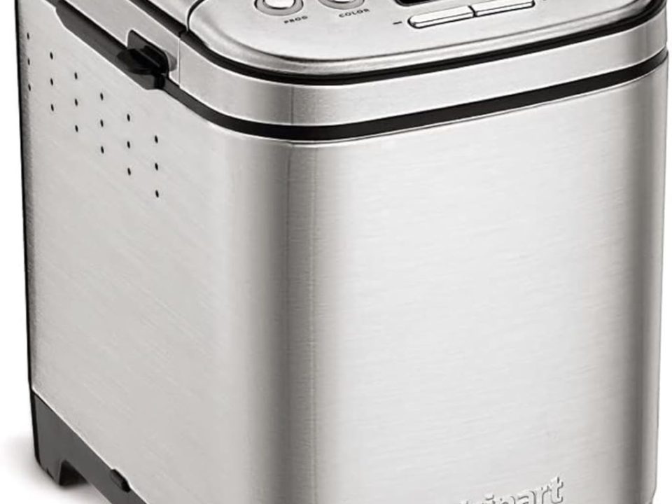 Cuisinart CBK-110NAS bread maker with 2lb loaf, compact design, and customizable settings