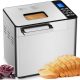 EUHOMY 13-in-1 bread maker with ceramic pan and auto nut dispenser