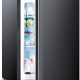 Electactic 2.2 Cu.ft black mini upright freezer with adjustable thermostat and removable shelves