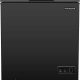 FRIGIDAIRE 5.0 Cu. Ft. black chest freezer with adjustable thermostat and removable basket.