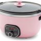 GreenLife 6QT PFAS-Free ceramic slow cooker with glass lid in pink