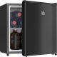 HOMCOM 1.1 Cu.Ft compact upright freezer in black with reversible door