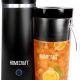 Homecraft iced tea and coffee maker with sleek black design and small pitcher