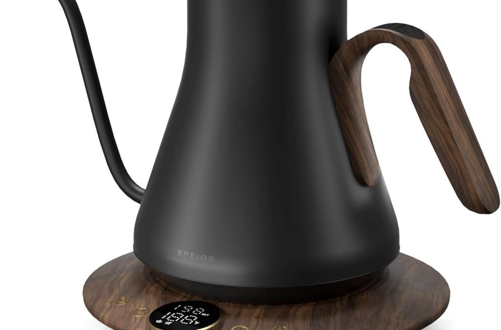 INTASTING gooseneck electric kettle with precise temperature control for coffee and tea