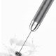 Maestri LunaFro Mini handheld milk frother with stainless steel whisk for lattes and matcha.