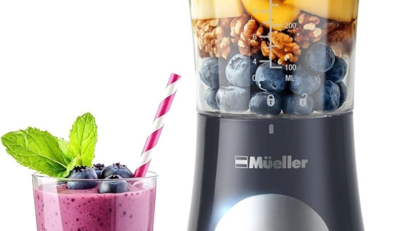 Mueller Personal Blender: Powerful 15oz Smoothie And Shake Maker