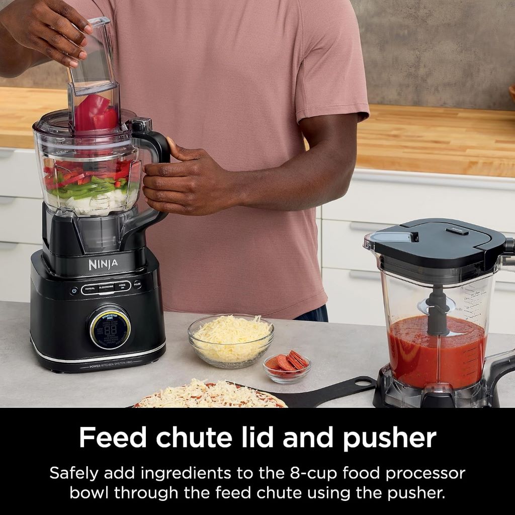 Ninja TB401 BlendSense intelligent blender and food processor countertop appliance