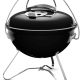Weber Smokey Joe Premium 37cm portable charcoal BBQ grill with lid and steel legs