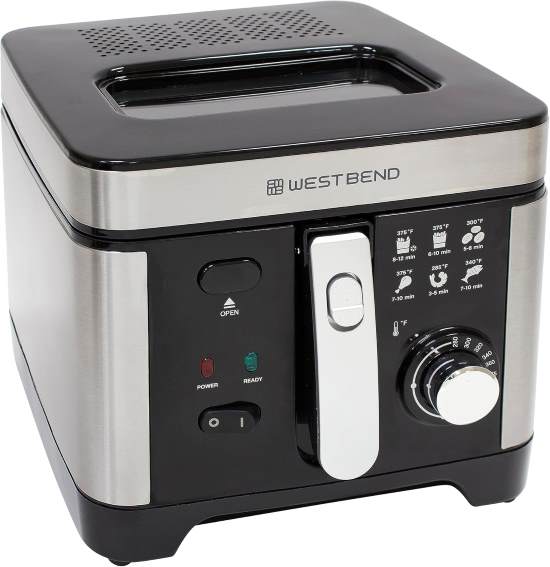 West Bend 3-Liter Deep Fryer with Oil Drain