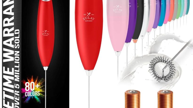 Transform Your Coffee Experience: The Zulay Red Handheld Milk Frother That’s Revolutionizing Home Brewing