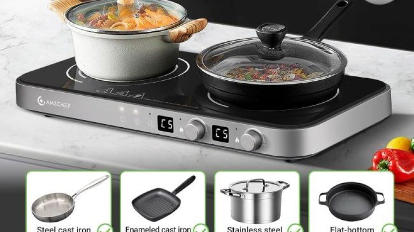 AMZCHEF 2-Burner Portable Induction Cooktop – Powerful And Versatile