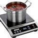 ChangBERT 1800W commercial induction cooktop with portable stainless steel design and NSF certification.