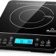 Duxtop 9610LS black portable induction cooktop with LCD touch controls on countertop