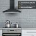 SNDOAS 30-inch stainless steel wall mount range hood installed above a modern kitchen stove