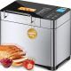 KBS Pro 710W 17-in-1 bread maker with ceramic pan and touch panel on kitchen counter.