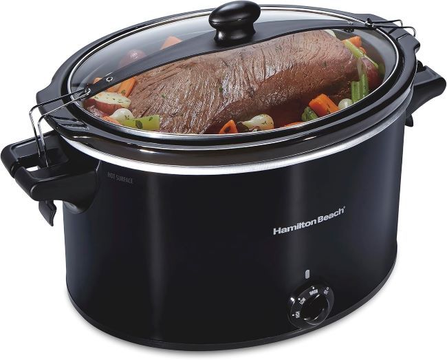 Hamilton Beach 10-Quart Stay or Go Portable Slow Cooker – extra-large cooker with lid lock, ideal for parties and potlucks.