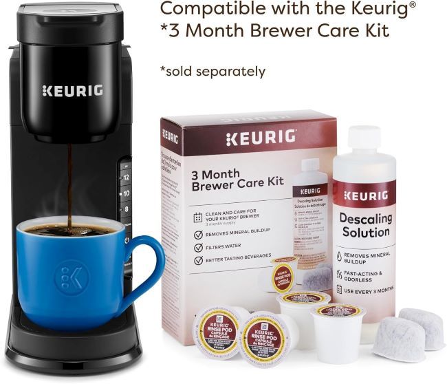 Keurig K-Express Single Serve K-Cup Coffee Maker with 3 brew sizes, strong button, and 42oz removable reservoir, black