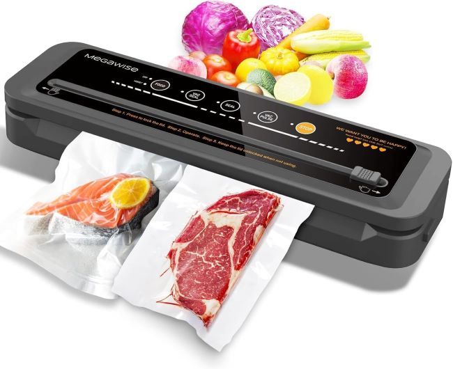 MegaWise automatic vacuum sealer machine with strong suction power and multiple sealing modes