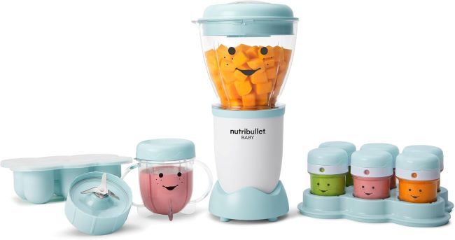 NutriBullet Baby Food-Making System NBY-50100 – baby food blender set with 32 oz bowl for preparing fresh homemade baby meals.